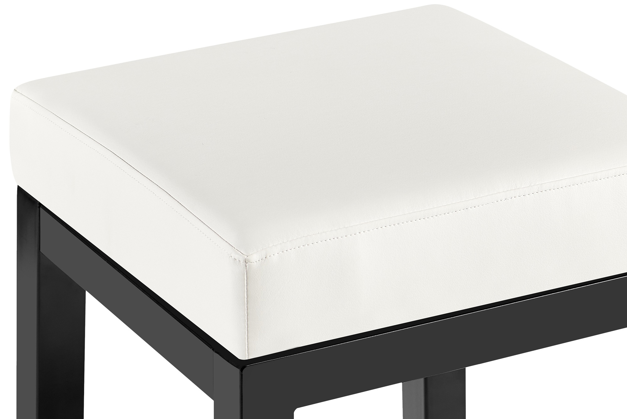 Barhocker Taylor Kunstlederbezug Sitzhöhe 78 cm Metallgestell schwarz