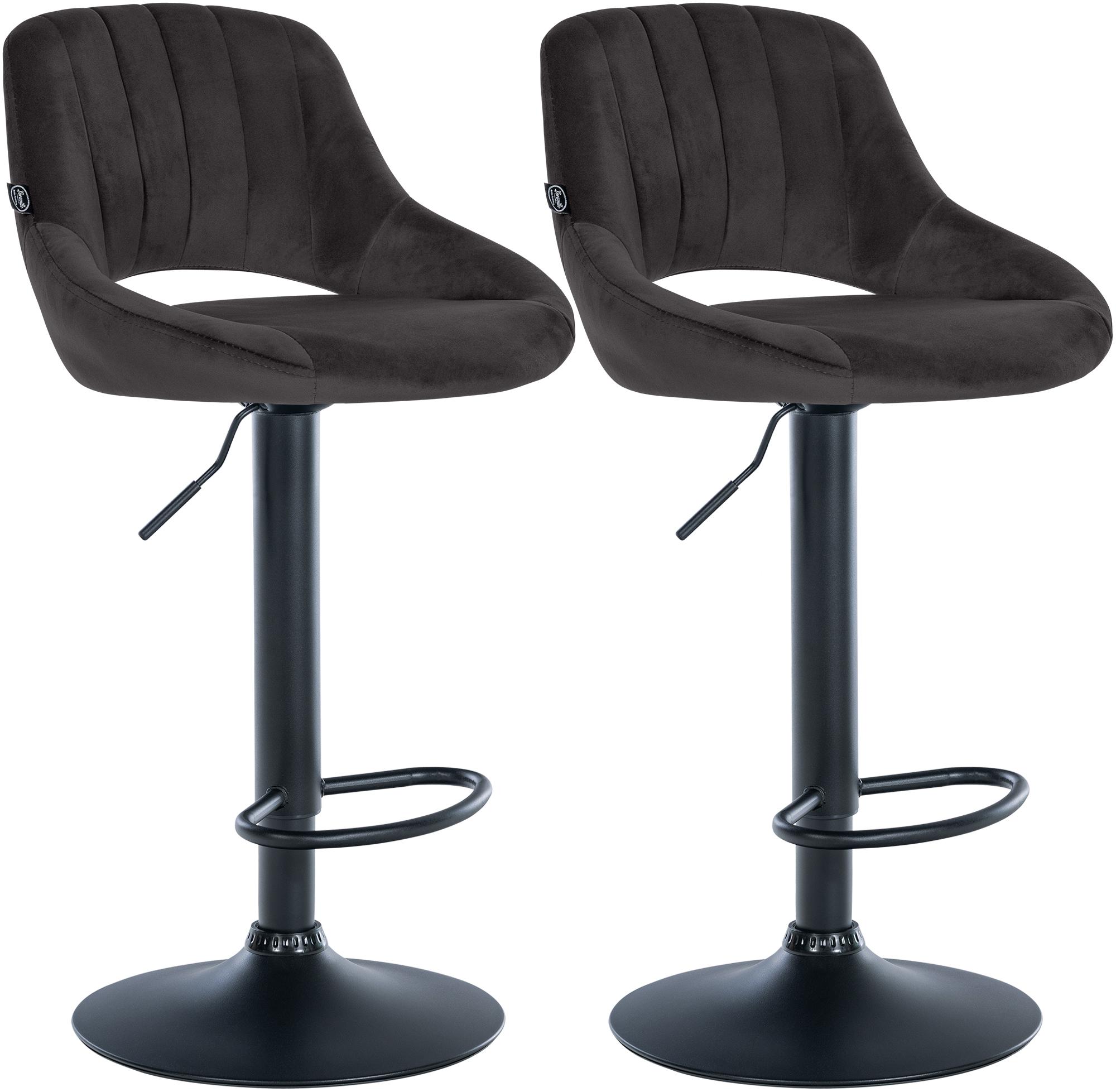 2er Set Barhocker Milet Samt